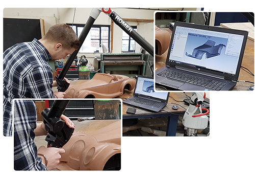3D Scanning Reverse Engineering scan to CAD at Morgan Cars