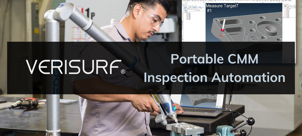 Inspecting a machined part with Verisurf Software and FARO arm using an automated plan